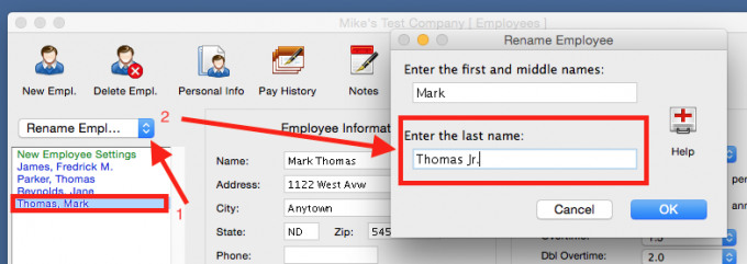 Read on how to include suffixes in employee names.
