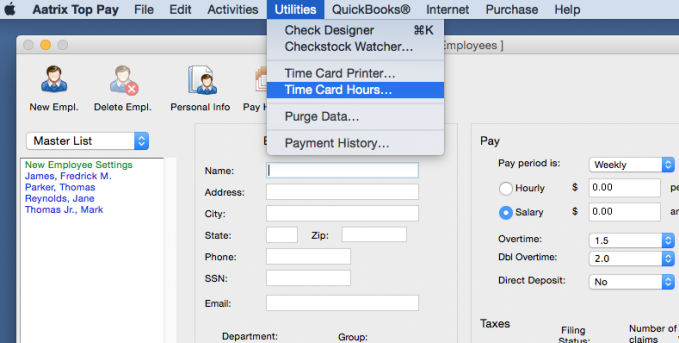 Learn how to import TimeCard® hours into your Aatrix Payroll Series.