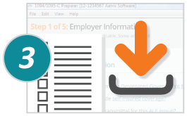 Step 3: Download and use the FREE ACA/W2/1099 Preparer to submit to the Aatrix eFile Center!