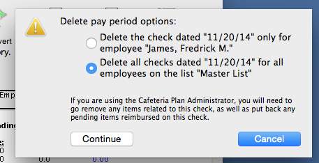 Read on how to delete a payroll for an entire day.