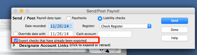 FAQ: When posting my liability payments, I receive a message 'No Records were exported.' How do I correct this?